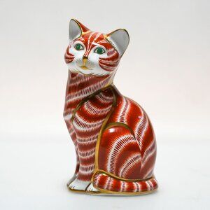 Vintage 1990 Royal Crown Derby – Ginger Tom Cat (NB95)